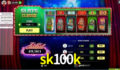 A Popularidade dos Caça-Níqueis no sk100k
